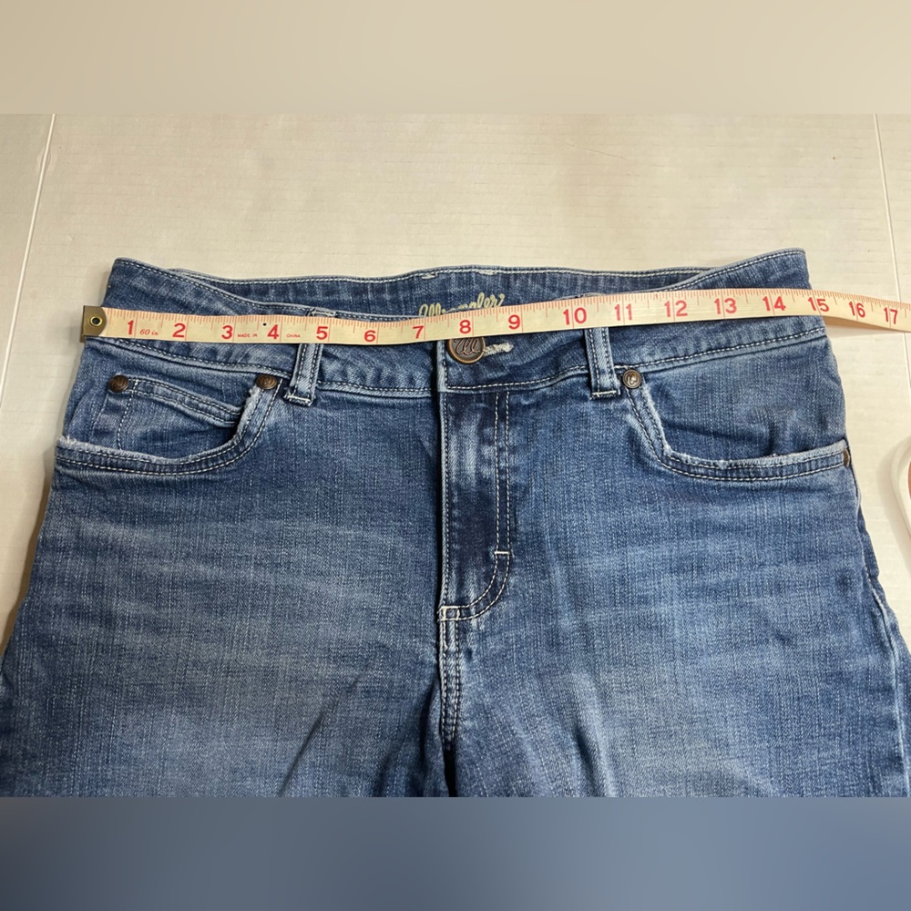 Wrangler Retro Cowgirl Womens Hot Pants Denim Shorts Med Wash Sz 30 Stretch - Picture 5 of 7